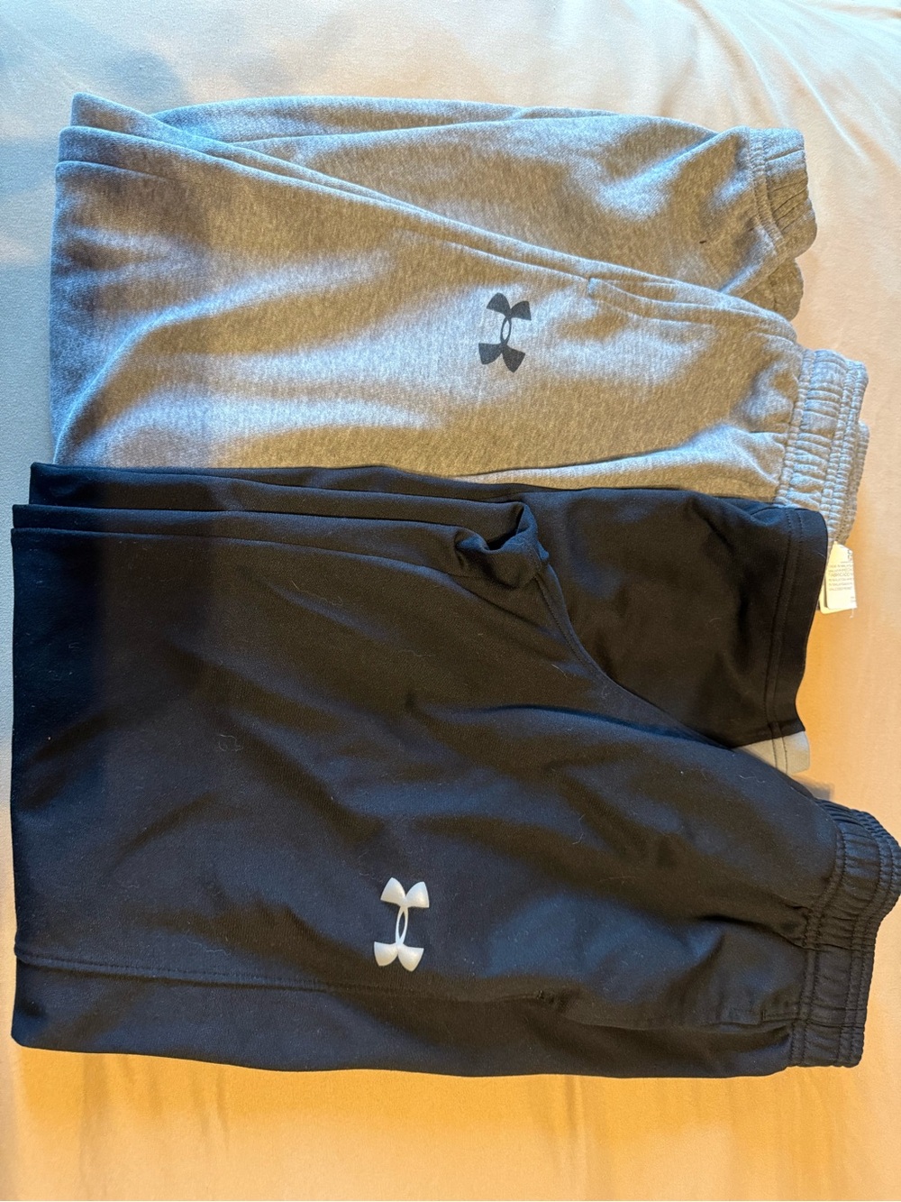 Under Armour Kids' Black and Gray Jogger Sweatpants